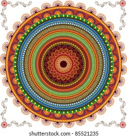 Very detailed Henna Mandala design