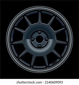 very detailed rim vector. good for design reference