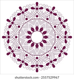 Very easy amp simple mandala design with black ampwhite