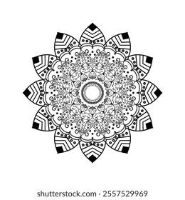 Very easy amp simple mandala design with black ampwhite