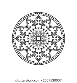 Very easy amp simple mandala design with black ampwhite