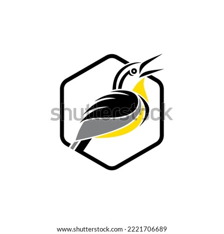 a very elegant lark illustration logo
