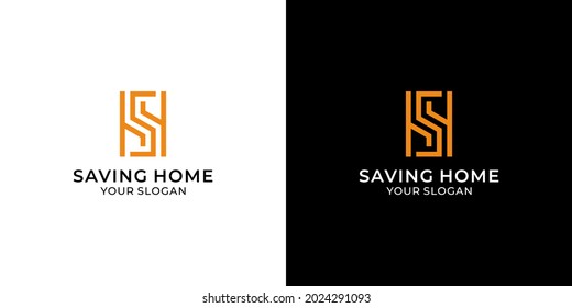A very elegant S logo for your new business, this is a logo in the form of a property house, so the logo can also be used as a home decoration