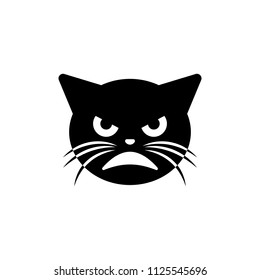 very evil cat icon. Element of emotions icon for mobile concept and web apps. Detailed very evil cat icon can be used for web and mobile on white background