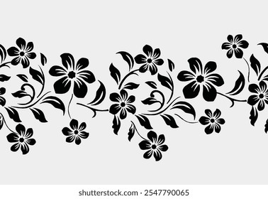 Very exclusive leaf motif composition suitable for various purposes