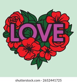 Very familiar and cool colored rose flower vector image design is very suitable for t-shirt images, visit my account because there are still many other vectors
