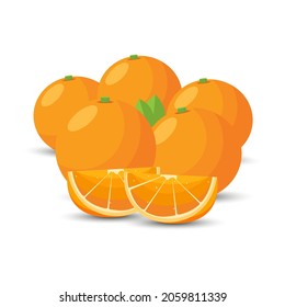 sehr frische Zitrusfrüchte, Vektorgrafik