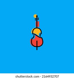 a very good cello musical instrument logo image