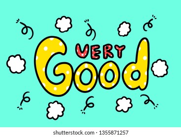Very good doodle style Vector design. Typography banner with hand drawing.