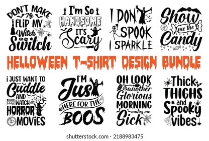 Very good looking Halloween t-shirt design bundle. svg cute file. svg