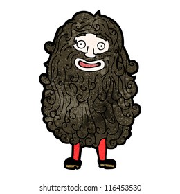 very hairy man cartoon