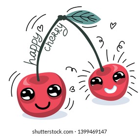 Cherry Face Images, Stock Photos & Vectors | Shutterstock