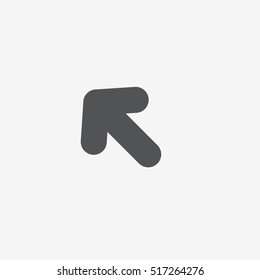 Very heavy bold forward arrow vector icon on gray background