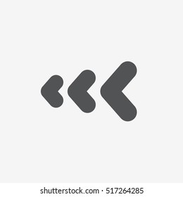 Very heavy bold forward arrow vector icon on gray background