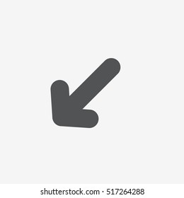 Very heavy bold forward arrow vector icon on gray background