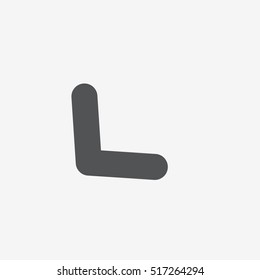 Very heavy bold forward arrow vector icon on gray background
