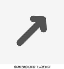 Very heavy bold forward arrow vector icon on gray background 