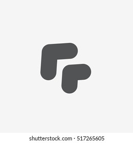 Very heavy bold forward arrow vector icon on gray background 