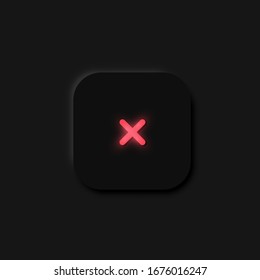 Very high detailed black user interface button for websites and mobile apps, vector illustration