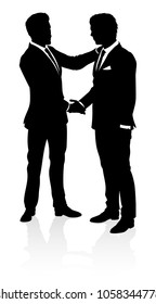 Very high quality business people silhouette