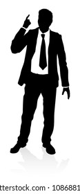 Very high quality business person silhouette