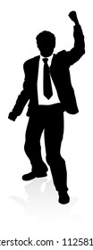 Very high quality business person silhouette