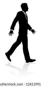 Very high quality business person silhouette