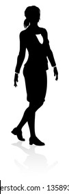 A Very High Quality Business Person Silhouette
