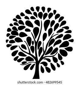 Very high quality original trendy  vector illustration of an ecology tree concept