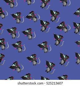 Very high quality original trendy vector seamless pattern cute cartoon hedgehog
