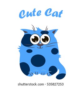 Very high quality original trendy vector illustration of a Cute cat