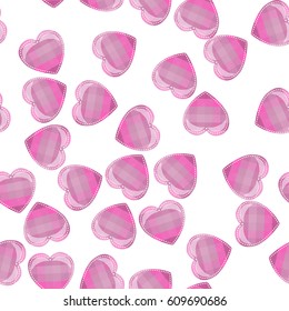 very high quality original trendy vector seamless pattern with heart
