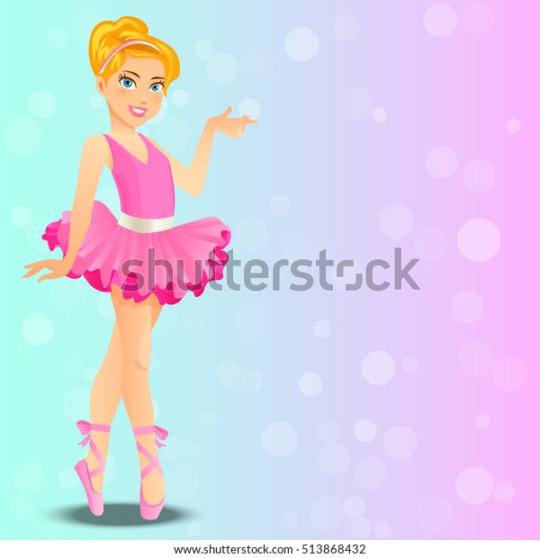 かわいいバレリーナの少女 漫画のキャラクター 踊る子どもを描いた とても高品質なオリジナルのトレンディーなベクターイラスト のベクター画像素材 ロイヤリティフリー 513868432