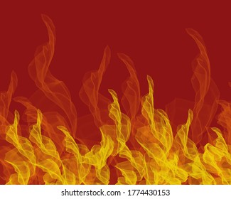 Very Hot Fire art and vector background