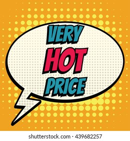 Very hot price comic book bubble text retro style