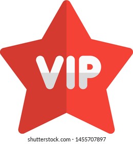 Very important person tag with star logotype