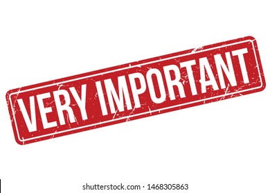 Very Important Rubber Stamp. Very Important Rubber Grunge Stamp Seal Vector Illustration - Vector