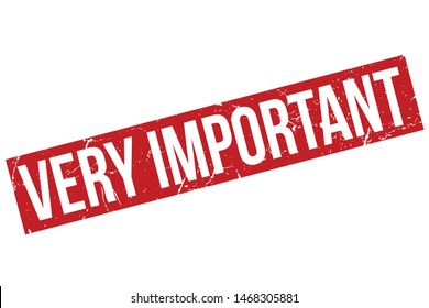 Very Important Rubber Stamp. Very Important Rubber Grunge Stamp Seal Vector Illustration - Vector