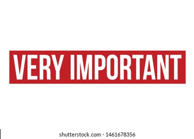 Very Important Rubber Stamp. Very Important Stamp Seal – Vector