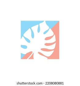 very interesting leaf logo design