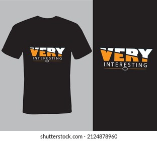 Muy interesante, diseño de camisetas, tipografía