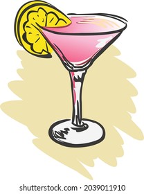 very juicy cocktail of juicy orange