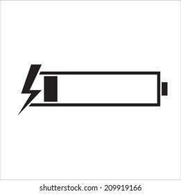 Very Low Battery. Vector Illustration