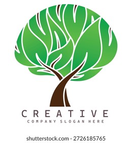 muito exuberante e grande logotipo de árvore, projetos de logotipo de arborist Tree Service, aprendizagem ambiental e simbolismo de conservação