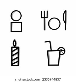 Diseño de iconos simples y muy minimalistas 