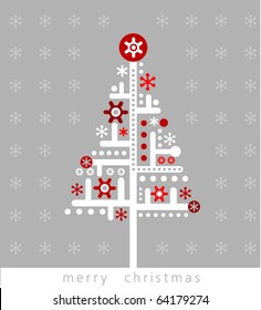 Very Modern christmas greeting card