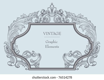 very nice antique style frame cover design