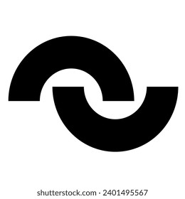 Icono abstracto muy agradable y encantador adecuado para su uso como logotipo o emblema