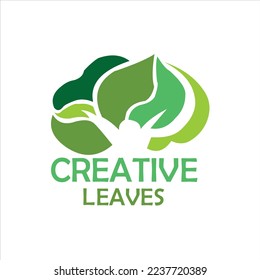 diseño muy agradable hojas verdes, creativo
