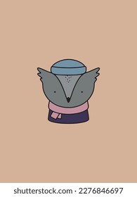 Very nice flat vector illustration of animals.